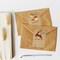 250PCS Kraft Christmas Stickers Labels Self Adhesive Christmas Gift Tags Sticker for Presents Boxes Bags Envelopes Decoration, 2 x 3 Inch